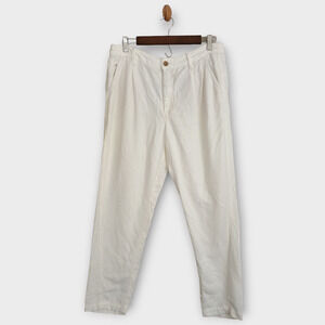 Anthropologie Pants Women's 31 Ivory Lounge Semi Sheer Lagenlook Classic Casual